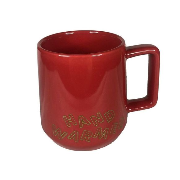 Starbucks Red Coffee Tea Mug Hand Warmer Ceramic 12 oz Holiday Christmas 2019 - Picture 1 of 6